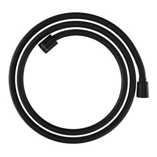 hansgrohe Flexible de douche textile 1600 mm, Mâle 1x conique, 1x cylindre, mat noir