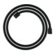 hansgrohe Flexible de douche textile 1600 mm, Mâle 1x conique, 1x cylindre, mat noir-1