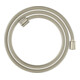 hansgrohe Flexible de douche textile 1600 mm, raccord 1x conique, 1x cylindre, nickel brossé-1