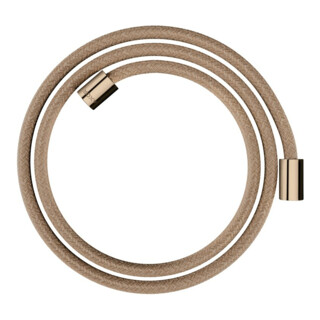 hansgrohe Flexible de douche textile 1600 mm, raccord mut. cyl. double, or rouge poli