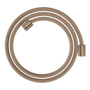 hansgrohe Flexible de douche textile 1600 mm, raccords cylindriques mutuels, brossé rouge doré