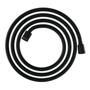hansgrohe Flexible de douche textile 2000, 1x conique, 1x cylindre, noir mat