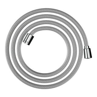 hansgrohe Flexible de douche textile 2000, 1x mâle, 1x cyl., chrome