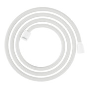 hansgrohe Flexible de douche textile 2000, 1x mâle conique, 1x cylindre, blanc mat