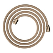 hansgrohe Flexible de douche textile 2000, Mâle 1x conique, 1x cylindre, or poli