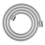 hansgrohe Flexible de douche textile 2000, raccords cylindriques des deux côtés, chrome