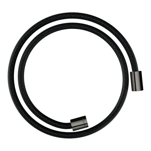 hansgrohe Flexible textile de douche 1250 mm, raccords cylindriques mut. double, chrome poli bleu