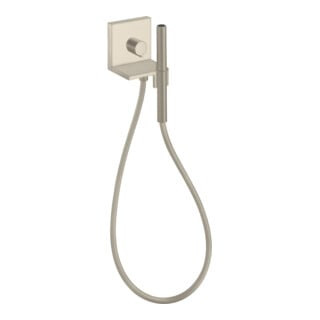 hansgrohe FMS Axor Starck 120/120 carrée Module douchette encastrée, coin, nickel brossé