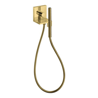 hansgrohe FMS Axor Starck 120/120 carrée Module douchette encastrée, coin, optique or poli