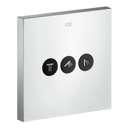 hansgrohe FMS ShowerSelect Square HF UP-Ventil, eckig, 3 Verbraucher, chrom