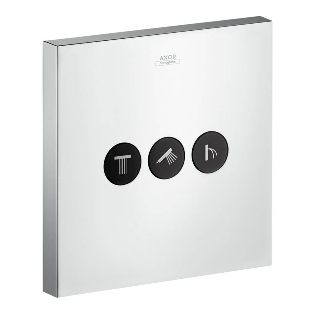 hansgrohe FMS ShowerSelect Square HF UP-Ventil, eckig, 3 Verbraucher, chrom