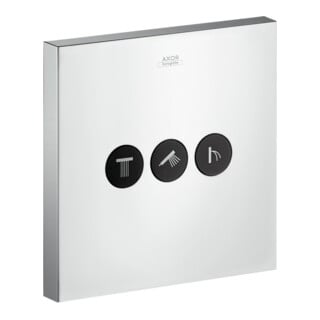 hansgrohe FMS ShowerSelect Square HF vanne encastrée, carrée, 3 sorties, chrome