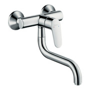 hansgrohe Focus M41 Mitigeur évier mural, 1 jet, bec bas, chrome-1
