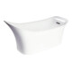 hansgrohe Freistehwanne Axor Urquiola 1800x600mm, a MG mit Gelcoat, weiß-1