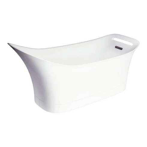 hansgrohe Freistehwanne Axor Urquiola 1800x600mm, a MG mit Gelcoat, weiß