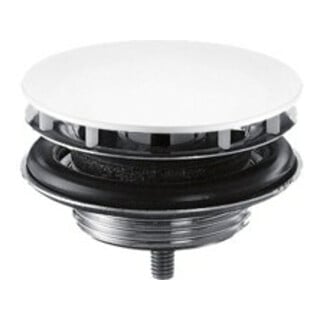 hansgrohe Garniture de vidage avec bouchon pour lavabo, blanc mat