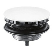 hansgrohe Garniture de vidage avec bouchon pour lavabo, blanc mat