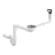 hansgrohe Garniture de vidage et trop-plein D14-10 inox, manuel, pour évier simple-1