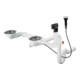 hansgrohe Garniture de vidage et trop-plein D17-11 automatique, pour double évier granit, chrome-3