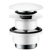 hansgrohe Garniture de vidage Push-op, pour mitigeur lavabo et bidet, blanc mat