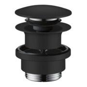 hansgrohe Garniture de vidage Push-Open pour mitigeurs lavabo et bidet, noir mat