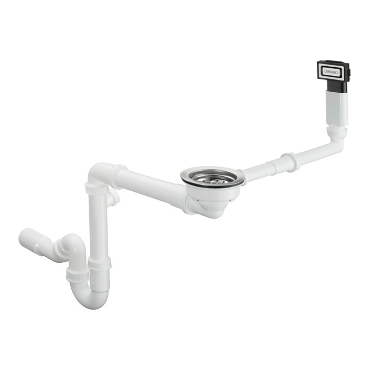hansgrohe Garniture vidage et trop-plein D16-10 manuelle, pour évier simple en granit, chrome