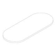 hansgrohe Glasablage Axor Logo 450 mm klar Glas, 450mm