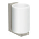 hansgrohe Gobelet à dents Axor Uni. Rectangulaire en verre, fixation murale, aspect inox-1