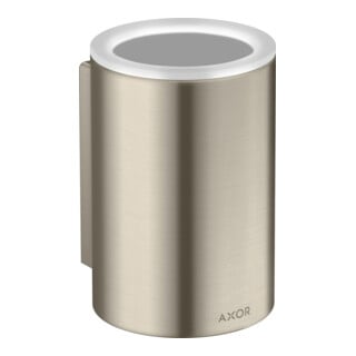 hansgrohe Gobelet à dents Axor Universal Circular d= 76x114mm, fixation murale, nickel brossé