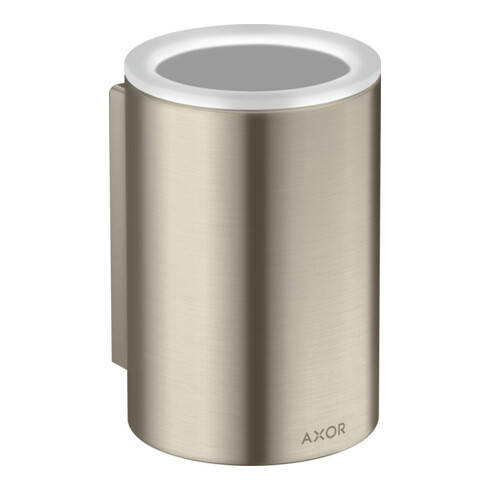 hansgrohe Gobelet à dents Axor Universal Circular d= 76x114mm, fixation murale, nickel brossé
