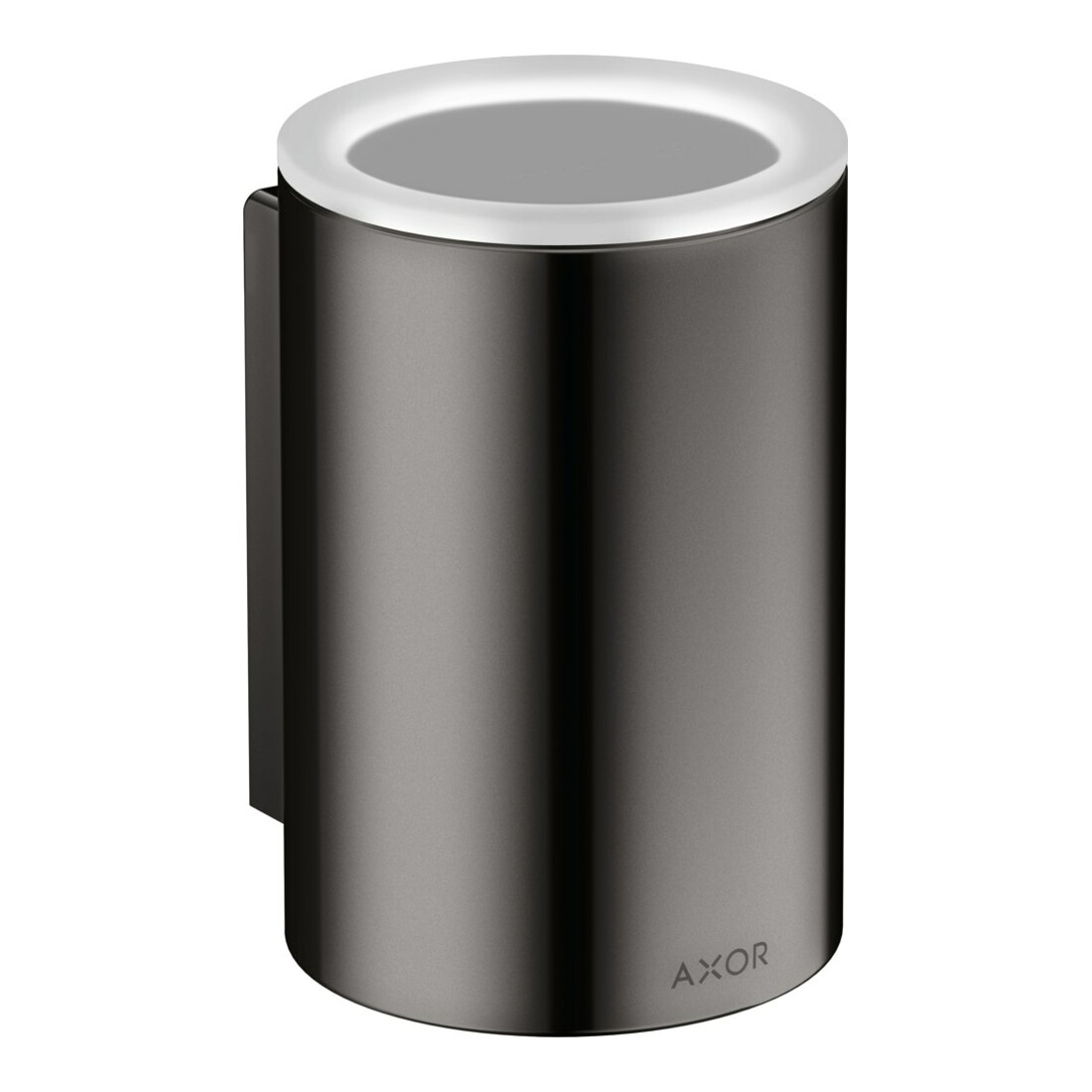 hansgrohe Gobelet à dents Axor Universal Circular Ø 76x114 mm, mural, chrome noir poli