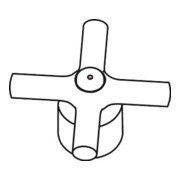 hansgrohe Griff Axor Terrano 2-Griff Waschtischarmatur warm/kalt chrom