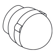 hansgrohe Griff Axor Uno f.Absperrventil Unterputz weiß