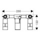 hansgrohe Grundkörper Axor Massaud DN 15 UP-Waschtisch-3-Loch-Armatur