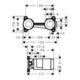 hansgrohe Grundkörper DN 15, für 2-Loch Waschtischarmatur, Unterputz-4