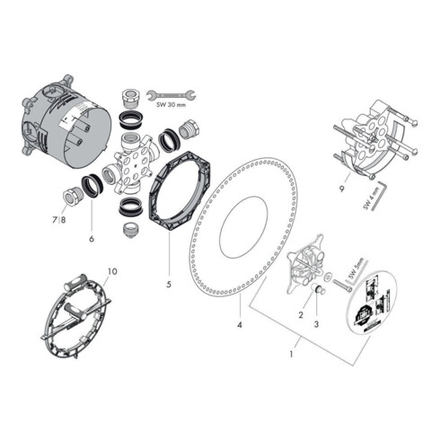 hansgrohe Grundkörper IBOX UNIVERSAL DN 15/DN 20