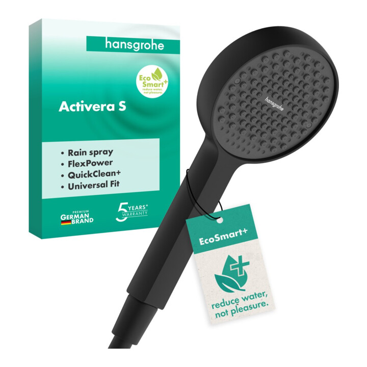 hansgrohe Handbrause ACT S 1j Brausek 95mm Eco+ 6 l/m matt-sw