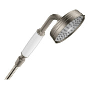 hansgrohe Handbrause Axor Montreux 100mm, 1jet, Edelstahl-Optik