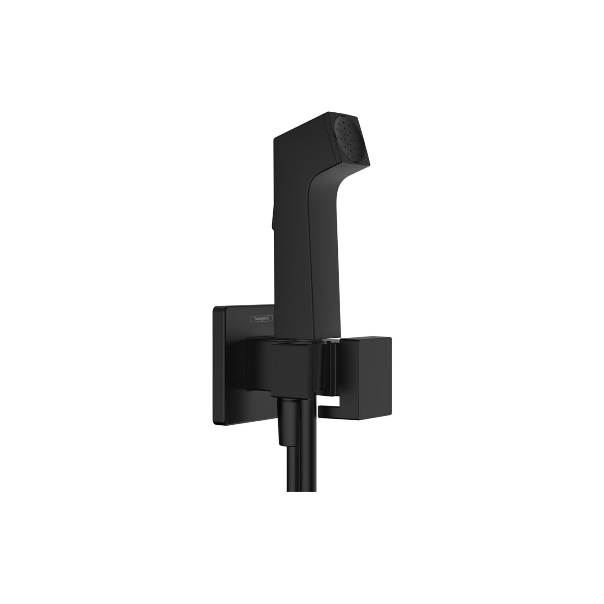 hansgrohe Handbrause Bidette 1jet, eckig, mattschwarz