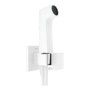 hansgrohe Handbrause Bidette 1jet, eckig, mattweiß