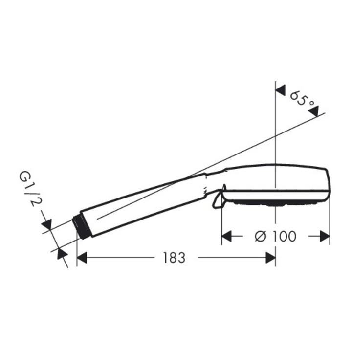 hansgrohe Handbrause CROMETTA 100 MULTI DN 15 weiß/chrom