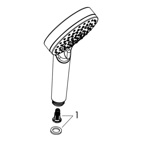hansgrohe Handbrause CROMETTA VARIO DN 15 weiß/chrom
