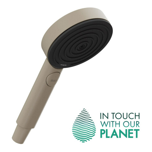 hansgrohe Handbrause Pulsify Planet Edition Brausekopfgröße 105mm, sand (recycelt)