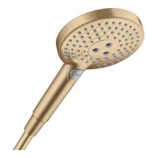 hansgrohe Handbrause Raindance Select S 120 DN 15, 3jet, Kopf d 125, brushed bronze
