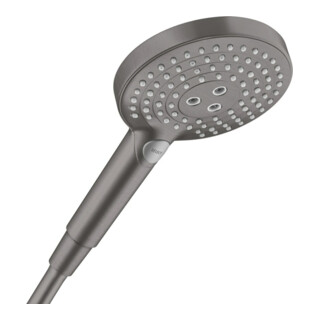 hansgrohe Handbrause Raindance Select S 120 DN 15, 3jet, Kopf d 125mm, brushed black