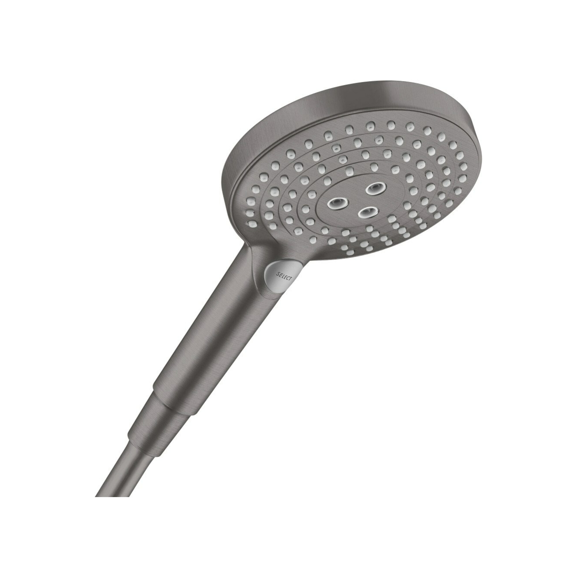 hansgrohe Handbrause Raindance Select S 120 DN 15, 3jet, Kopf d 125mm, brushed black