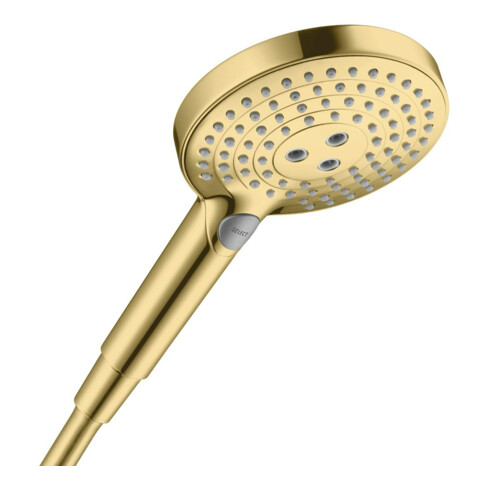hansgrohe Handbrause Raindance Select S 120 Kopf d= 125mm, 3jet, polished gold optic