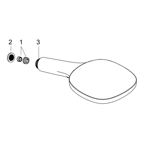 hansgrohe Handbrause SELECT E 120 3jet RAINDANCE DN 15, EcoSmart Version chrom