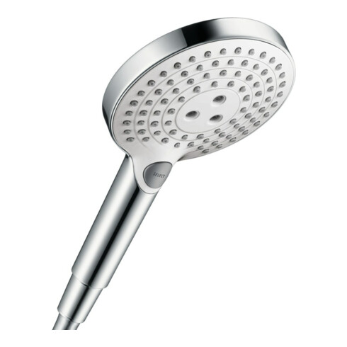 hansgrohe Handbrause Raindance Select S 120 Brausekopf d= 125mm, 3jet, weiß chrom