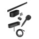 hansgrohe Handbrause Set WallStoris 105 3jet Eco, m THM, BrSt, Ac-Se, matt-sw-1